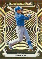 2021 Panini Chronicles Obsidian Javier Baez #19 card