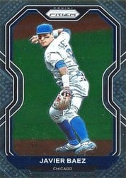 2021 Panini Prizm Base Set Javier Baez #107 card