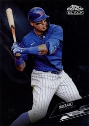 2021 Topps Chrome Black Base Set Javier Baez #49 card