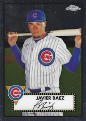 2021 Topps Chrome Platinum Anniversary Base Set Javier Baez #178 card