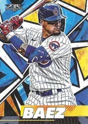 2021 Topps Fire Base Set Javier Baez #15 card