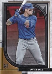 2021 Topps Museum Collection Base Set Javier Baez #35 card