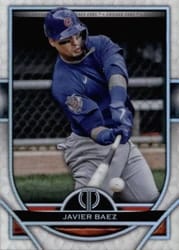 2021 Topps Tribute Base Set Javier Baez #41 card