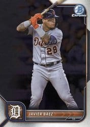 2022 Bowman Chrome Base Set Javier Baez #68 card