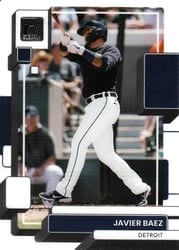 2022 Panini Chronicles Clearly Donruss Javier Baez #47 card