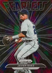 2022 Panini Prizm Fearless Javier Baez #FL-3 card