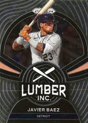 2022 Panini Prizm Lumber Inc. Javier Baez #LI-1 card