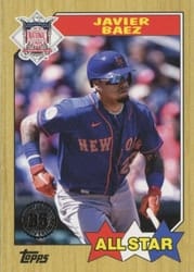 2022 Topps 1987 Topps Baseball All-Stars Javier Baez #87AS-44 card