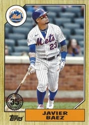 2022 Topps 1987 Topps Baseball (Series 1) Javier Baez #T87-37 card