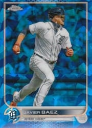 2022 Topps Chrome Update Sapphire Edition Base Set Javier Baez #US89 card