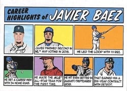 2022 Topps Heritage 1973 Topps Comics Javier Baez #73TC-26 card