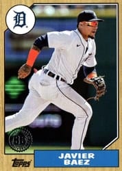 2022 Topps Update 1987 Topps Javier Baez #87TBU-19 card