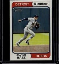 2023 Topps Heritage Mini Javier Báez #72 card