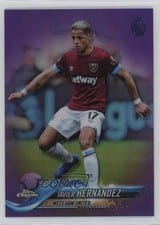 2018 Topps Chrome Premier League Javier Hernandez #82 card