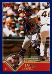 2003 Topps Base Set Javier Lopez #43 card