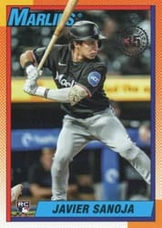 2025 Topps 1990 Topps Baseball (Series Two) Javier Sanoja #90B2-34 card