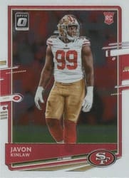 2020 Donruss Optic Base Set Javon Kinlaw #115 card