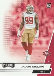 2020 Panini Playoff Base Set Javon Kinlaw #279 card