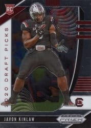 2020 Panini Prizm Draft Picks Base Set Javon Kinlaw #161 card