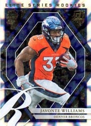 2021 Donruss Elite Series Rookies Javonte Williams #ESR-JWI card