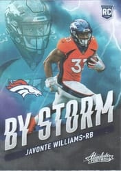 2021 Panini Absolute By Storm Javonte Williams #15 card