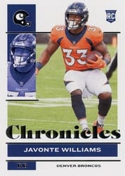 2021 Panini Chronicles Base Set Javonte Williams #31 card