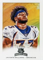 2021 Panini Chronicles Gridiron Kings Javonte Williams #GK-16 card