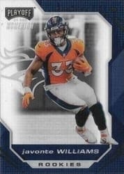 2021 Panini Chronicles Playoff Momentum Rookies Javonte Williams #PMR-14 card
