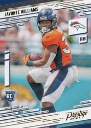 2021 Panini Chronicles Prestige Rookies Update Javonte Williams #226 card