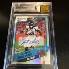 2021 Panini Classics Premium Edition Significant Signatures Javonte Williams #165 card
