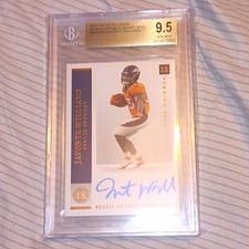 2021 Panini Encased Rookie Notable Signatures Javonte Williams #RNS-JWI card