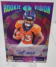 2021 Panini Illusions Rookie Vision Signatures Javonte Williams #RVS-JAW card
