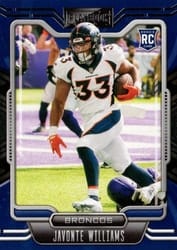 2021 Panini Playbook Base Set Javonte Williams #115 card