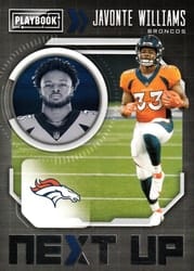 2021 Panini Playbook Next Up Javonte Williams #NXT-JWI card