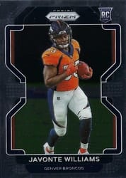 2021 Panini Prizm Base Set Javonte Williams #345 card