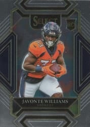 2021 Panini Select Base Set Javonte Williams #257 card