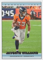 2022 Donruss Retro 1992 Javonte Williams #15 card