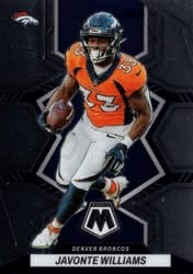 2022 Panini Mosaic Base Set Javonte Williams #61 card