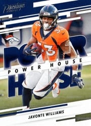 2022 Panini Prestige Power House Javonte Williams #PH-14 card