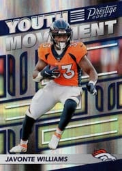 2022 Panini Prestige Youth Movement Javonte Williams #YM-10 card