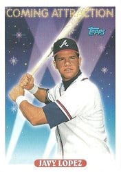 1993 Topps Base Set Javy Lopez #811 card