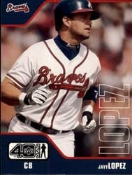 2002 Upper Deck 40-Man Base Set Javy Lopez #502 card