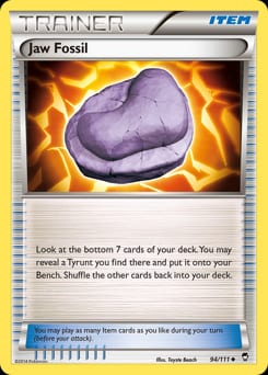 Furious Fists Jaw Fossil #94 card