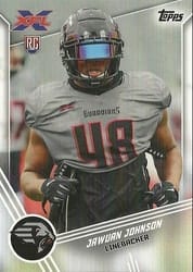 2020 Topps XFL Base Set Jawuan Johnson #65 card