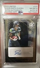 2023 Panini Limited Rookie Patch Autographs Jaxon Smith-Njigba #117 card