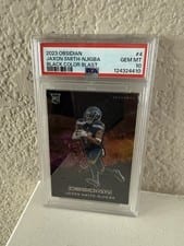 2023 Panini Obsidian Black Color Blast Jaxon Smith-Njigba #4 card