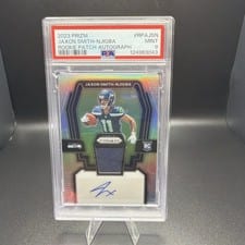 2023 Panini Prizm Rookie Patch Autographs Jaxon Smith Njigba #RPA-JSN card