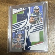 2025 Panini Absolute Team Tandem Materials Jaxon Smith-Njigba / Sam Darnold #TTM-SEA card