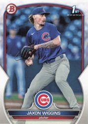 2023 Bowman Draft Base Set Jaxon Wiggins #BD-50 card