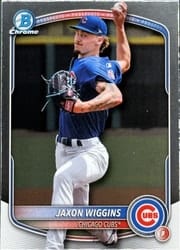 2025 Bowman Draft Chrome Jaxon Wiggins #BDC-173 card